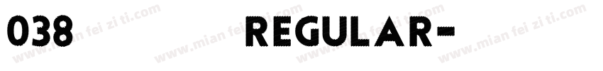 038 上首漠云体 Regular字体转换
